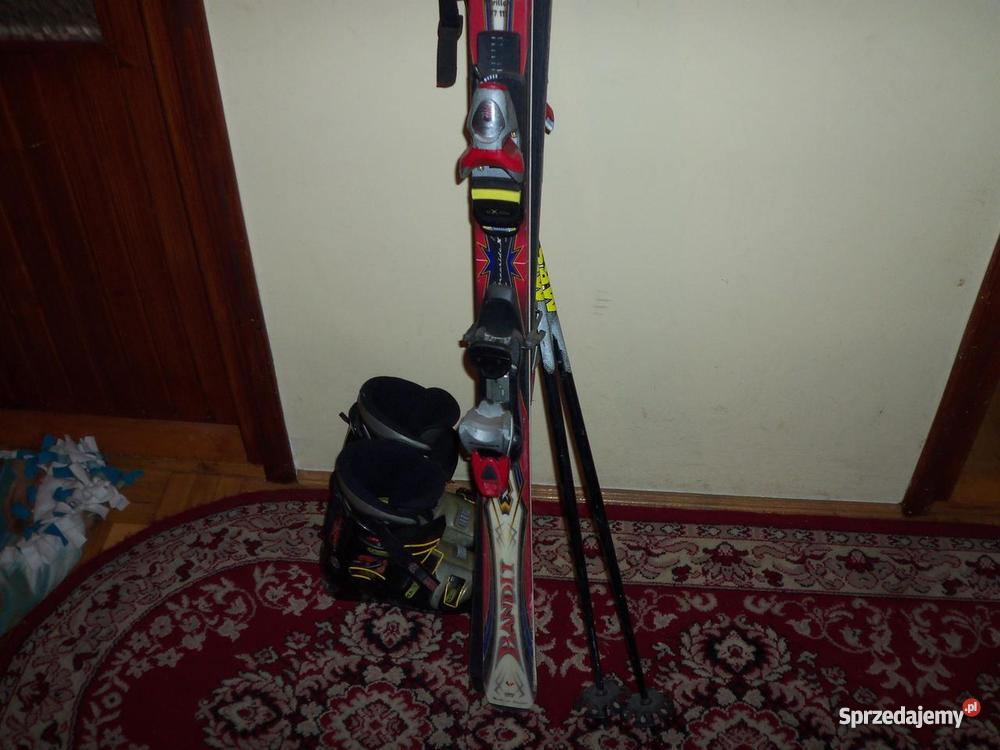 sprzent narciarski kijki narty i buty firma ato małopolskie Waksmund sprzedam