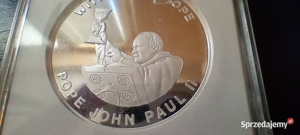Stare monety Medal Jan Paweł II Zambia 268 Numizmatyka Lesko sprzedam