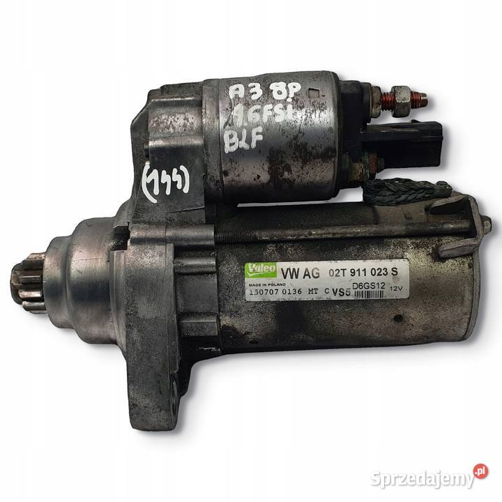 ROZRUSZNIK Audi A3 8P 16 FSI Valeo 02T911023S Chełm