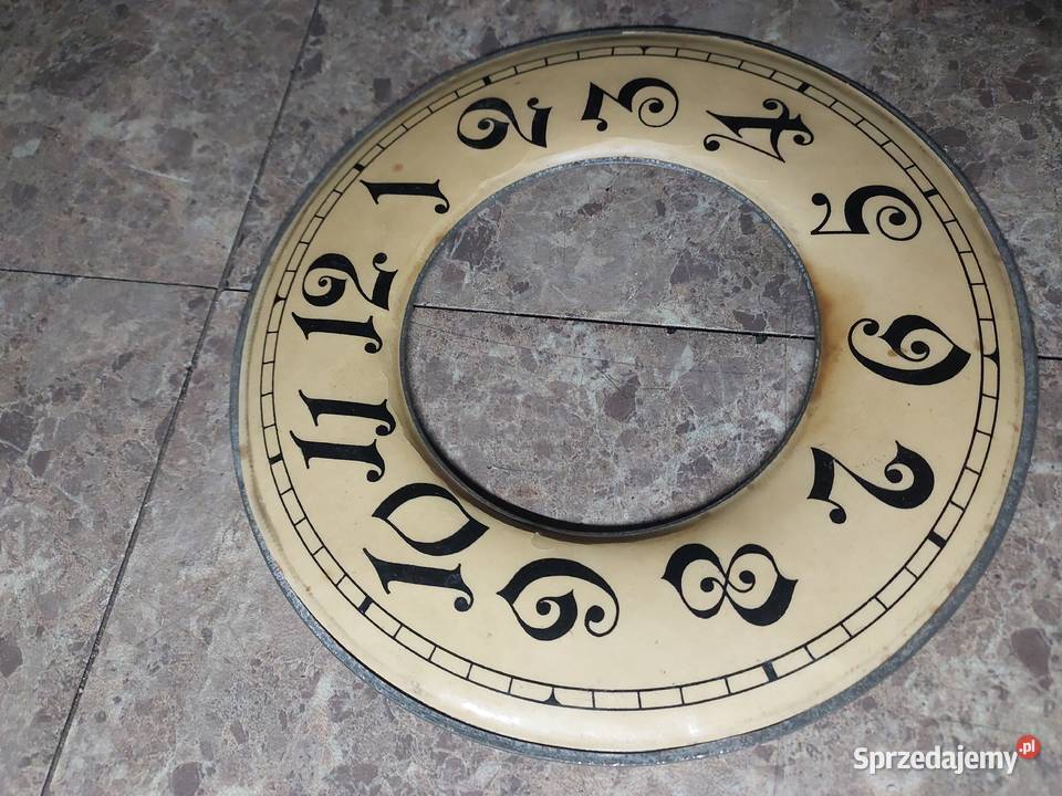 T135 Tarcza starego zegara pierścień godzinowy Tczew