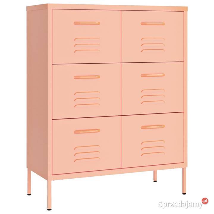 Szafka z szufladami różowa 80x35x1015 Warszawa sprzedam