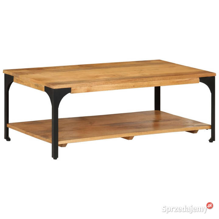 2poziomowy stolik kawowy 100x55x38 drewno mango Stoły