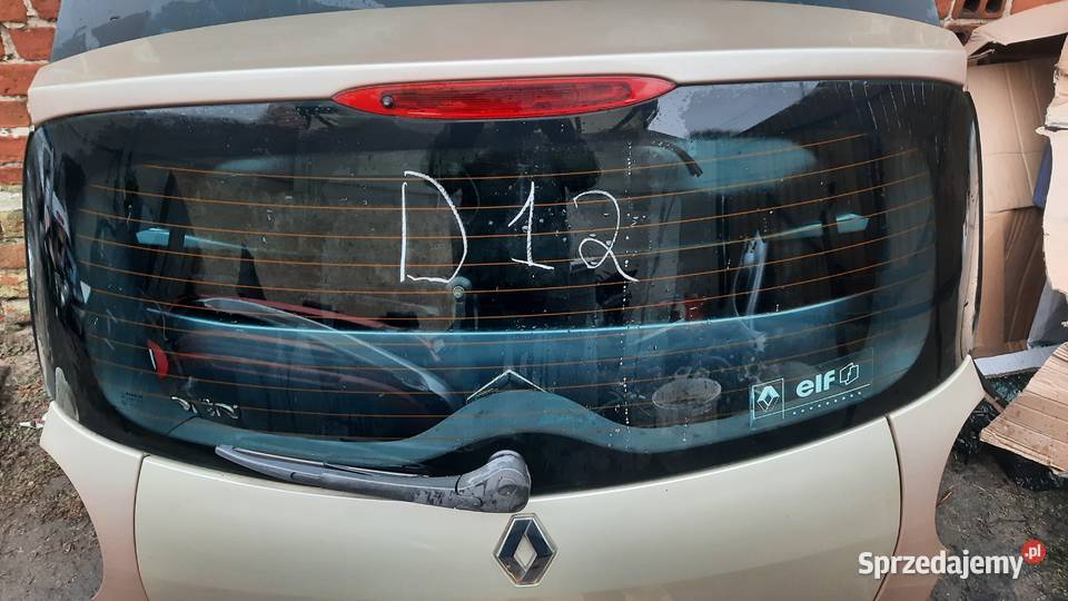 klapa bagażnika Renault Modus lak TED12 osobowe Dębno