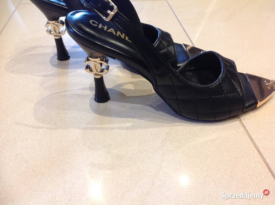 Czarne Sandałki Damskie 365 j Nowe czarny Nowa Sól