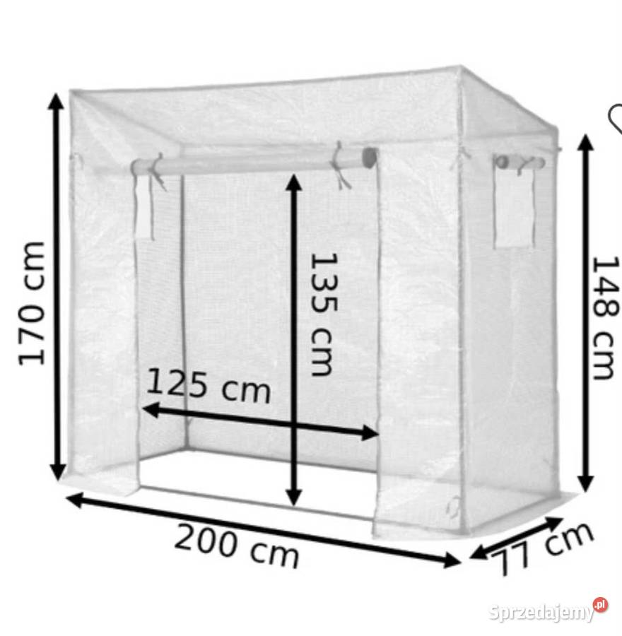 Mini szklarnia namiot pionowa ogrodowa na balkon