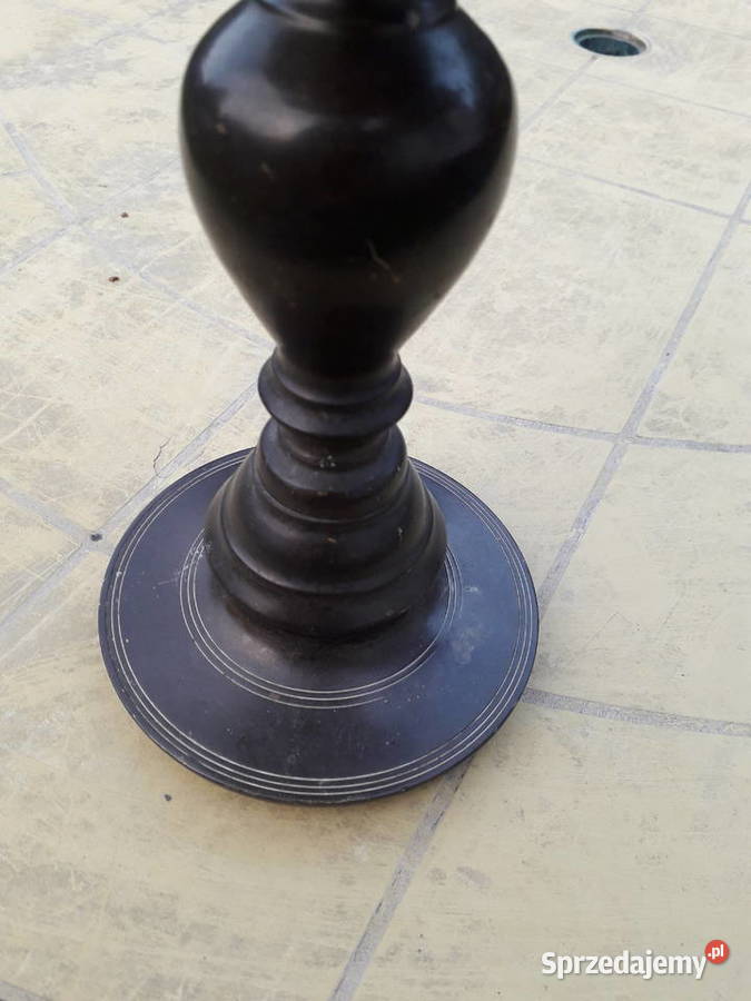 Stary duży mosiężny świecznik patyna mazowieckie Warszawa