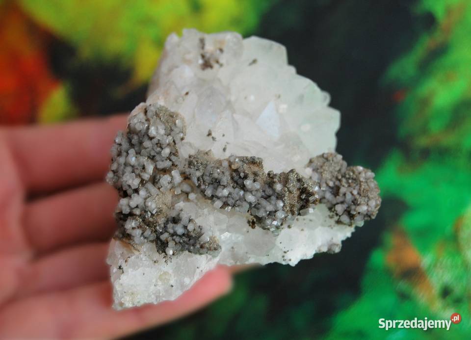 Kryształ górski piryt szczotka naturalny Lublin