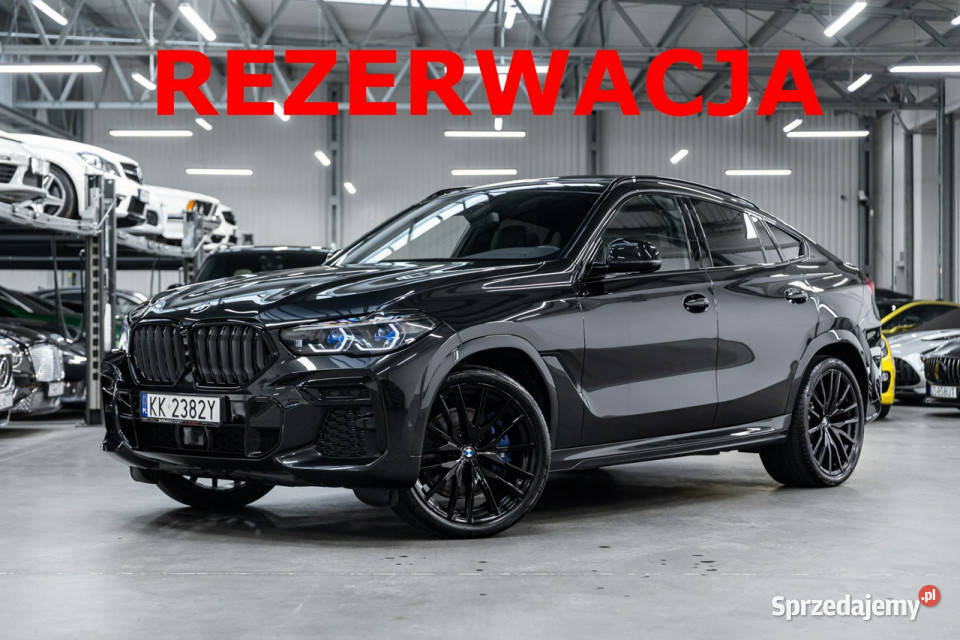 BMW X6 40d All Black Gwarancja 052027 Nowe opony isofix