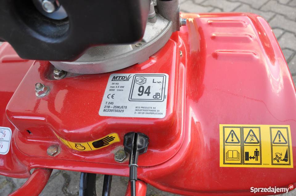 glebogryzarka MTD sprzedam