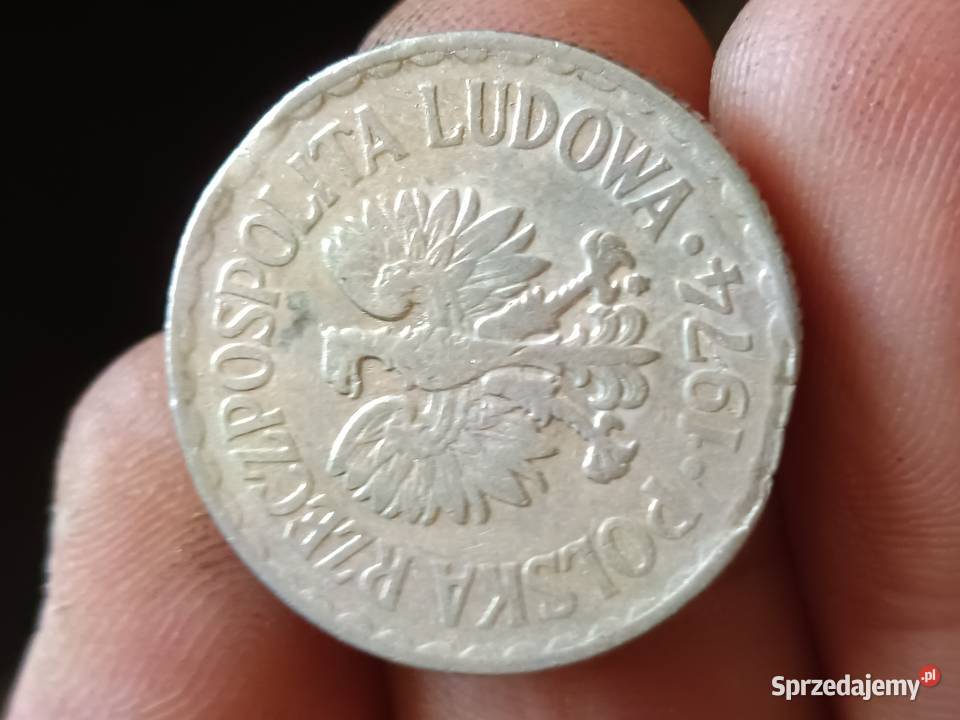 Sprzedam monetę 1 zloty 1974 odkrój blachy Chełm