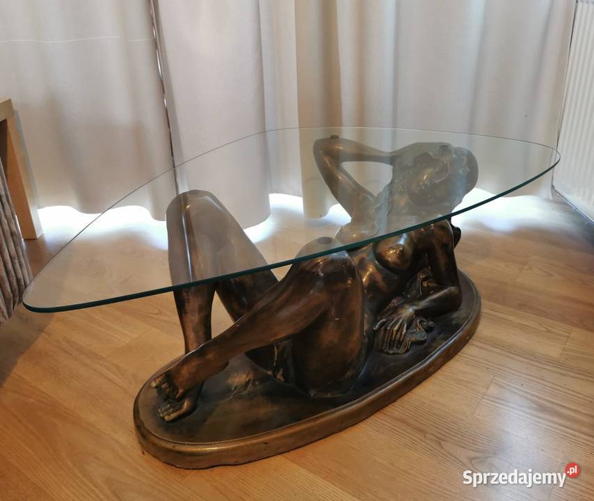 Unikatowy stolik rzeźba kobiety Stoliki kawowe i ławy mazowieckie