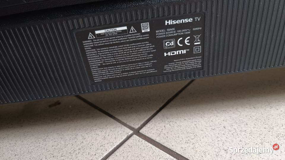 telewizor hisense 58a6k Telewizory