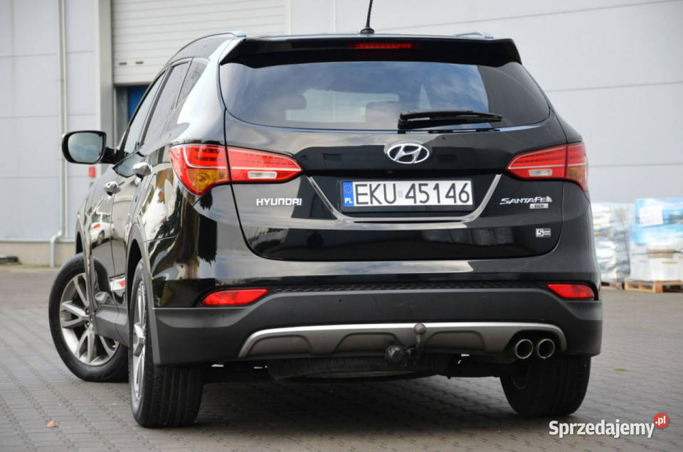 Hyundai Santa Fe Czarny Zarejestrowany 24GDI 192 nieuszkodzony Kutno