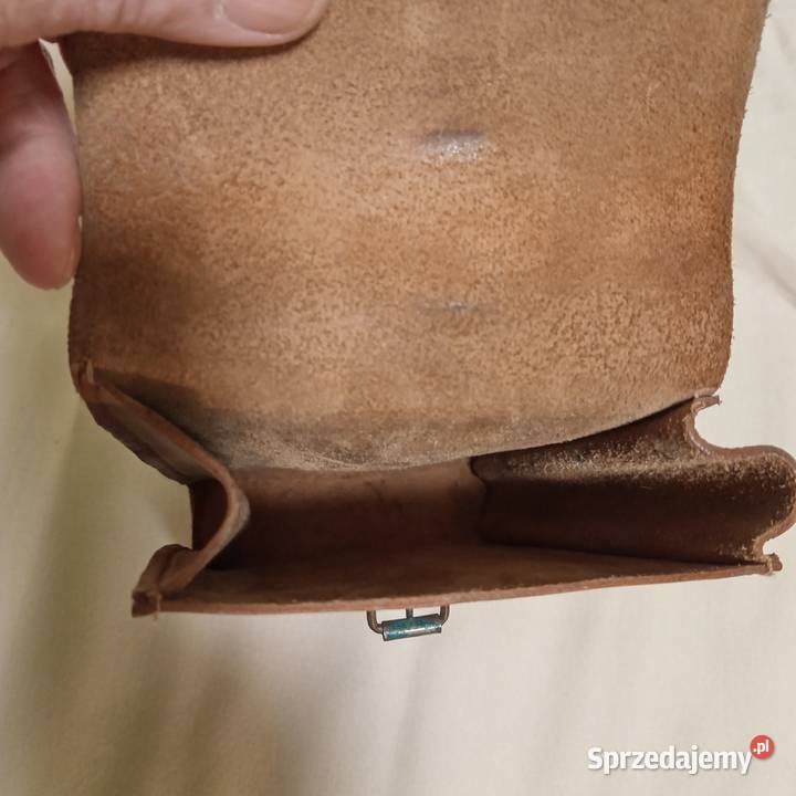 torebka mysliwska do paska z prl skóra Wałbrzych sprzedam