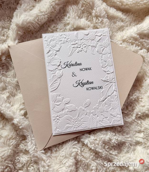 Zaproszenia Ślub Wesele Chrzest Komunia Kraków