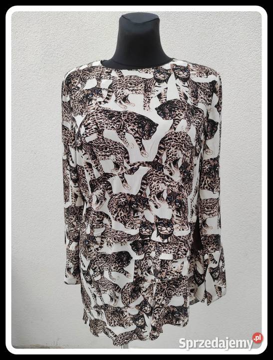 Krótka sukienka koty cats HM 42 XL 100 wiskoza H&M mazowieckie Płock