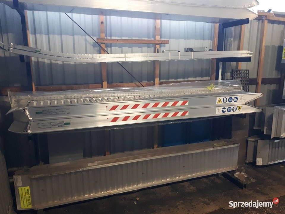 Najazdy aluminiowe 6 ton 3 m TUV Metalmec Włochy małopolskie sprzedam