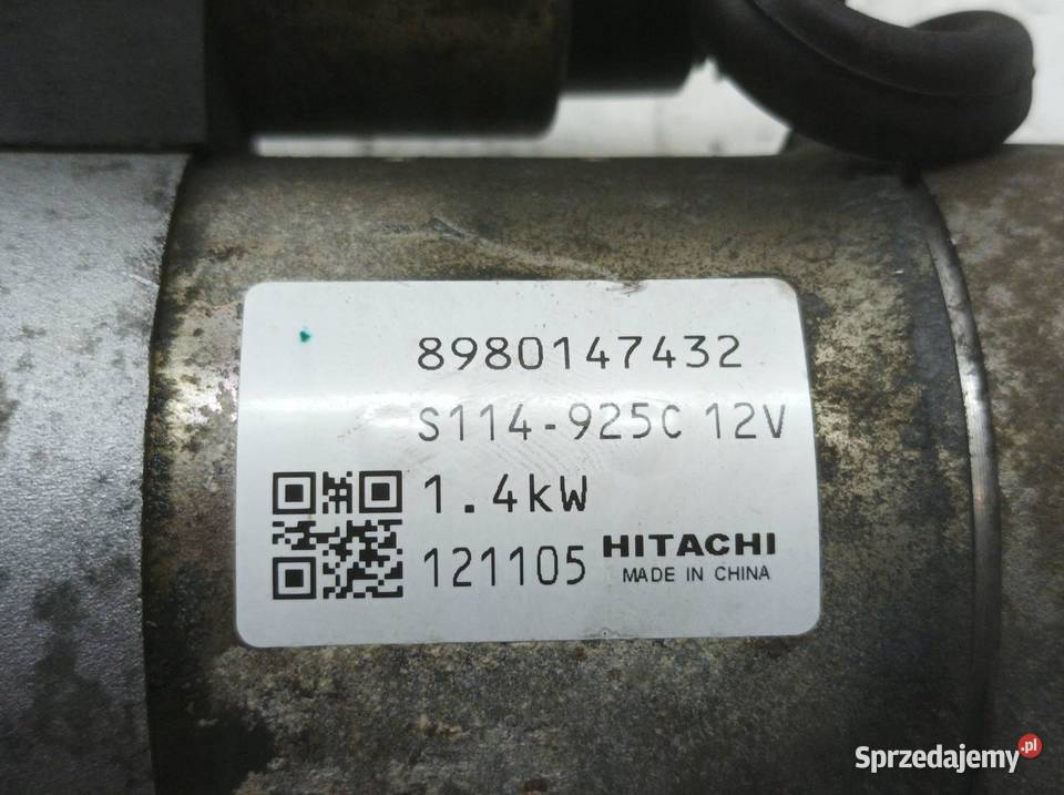 ROZRUSZNIK 8980147432 17 CDTI Opel Astra IV 2009 Układ elektryczny silnika