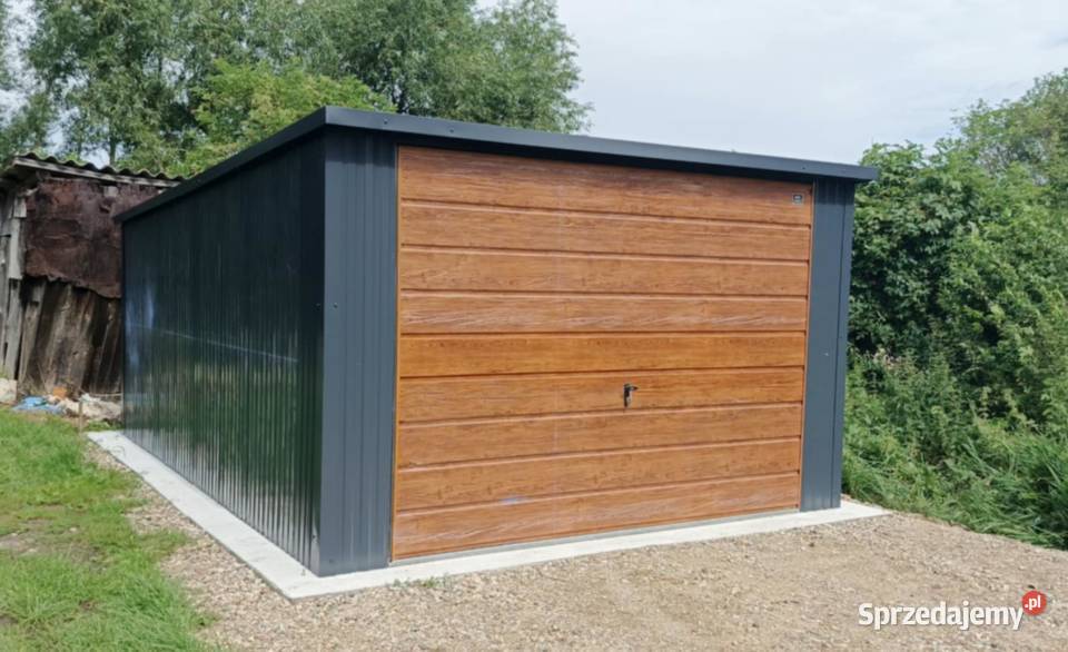 Garaż blaszany 3x5 Spad na tył Grafit Złoty Dąb mazowieckie Legionowo sprzedam