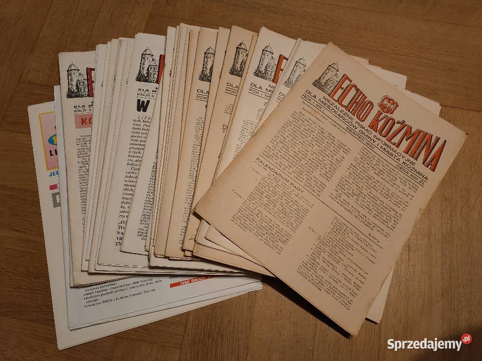 Stare numery gazety regionalnej Echo Koźmina