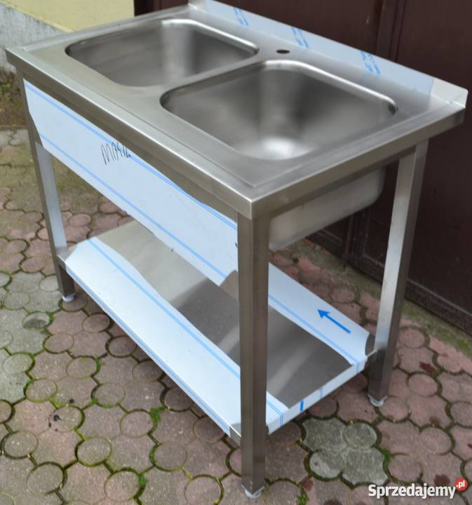 ZLEW gastronomiczny NOWY 100x60x85 dwukomorowy wielkopolskie Rawicz