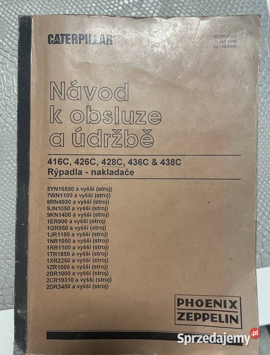 Instrukcja obsługi CATERPILLAR 416C 426C 428C