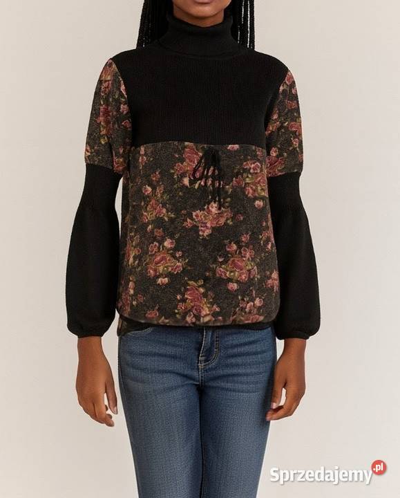 Golf w kwiatki bluzka SM Wrocław