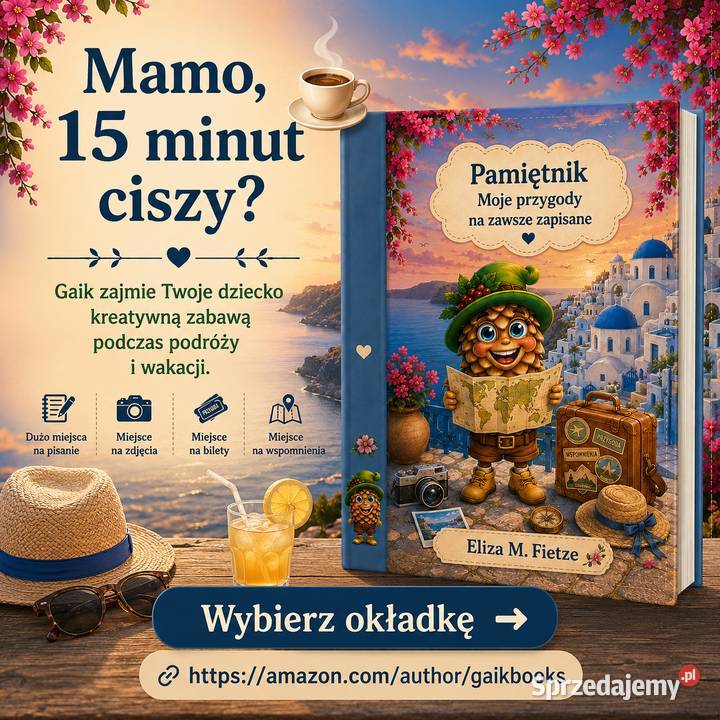 Wakacyjny pamiętnik podróży dzieci Rysuj i Żagań
