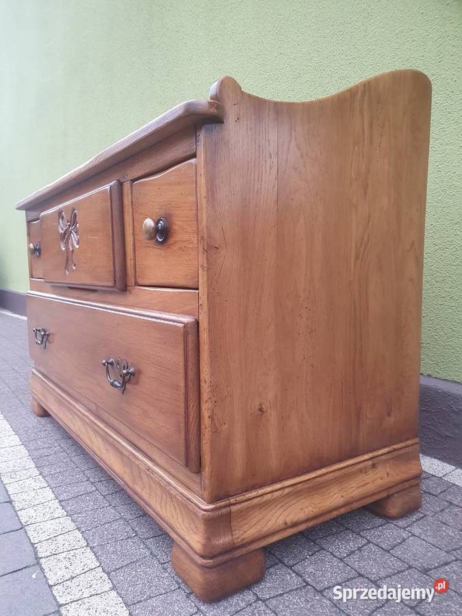 Komoda z szufladami drewno dębowe
