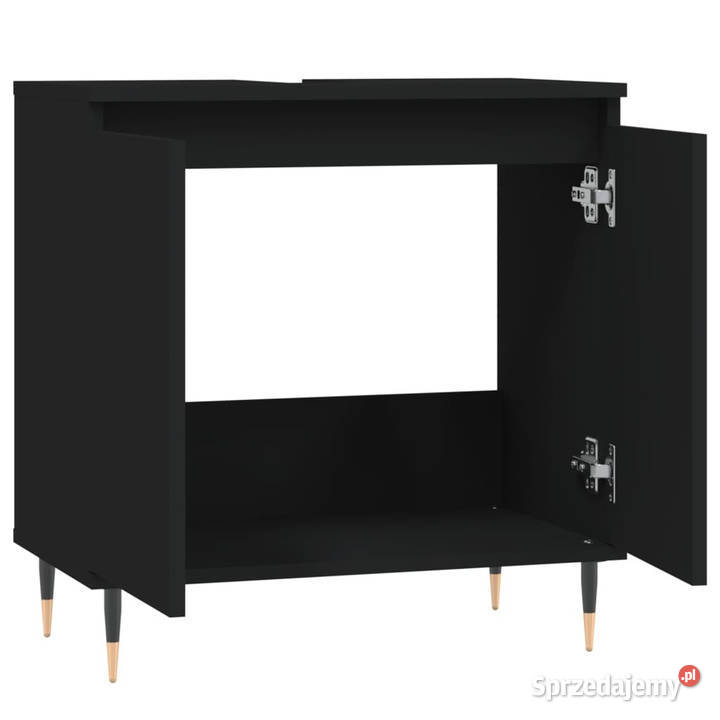 Szafka łazienkowa czarna 58x33x60 materiał mazowieckie Warszawa