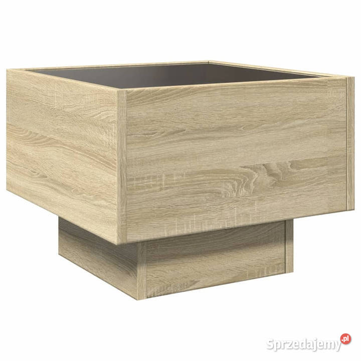 Stolik nocny z LED Infinity dąb sonoma 40x40x30 Warszawa