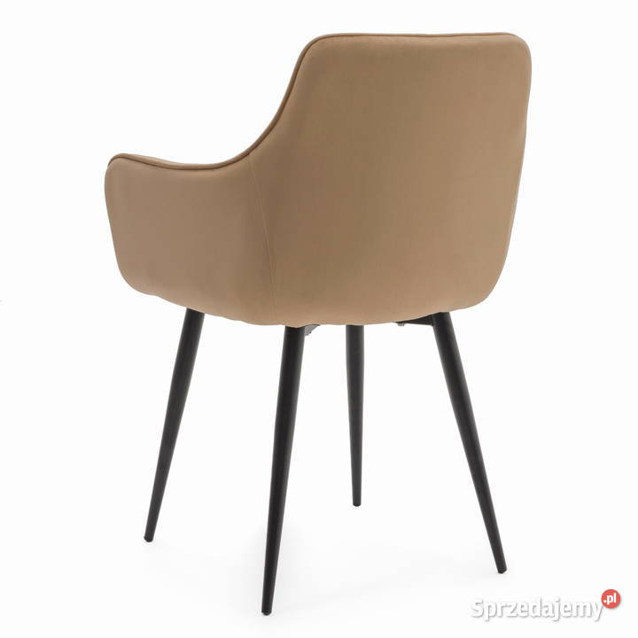 Ciemnobeżowe Krzesło Tapicerowane Quattro