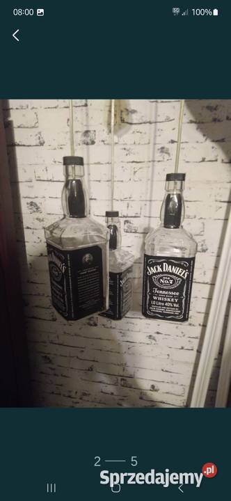 Żyrandol Jack Daniels 3x1l Łódź sprzedam