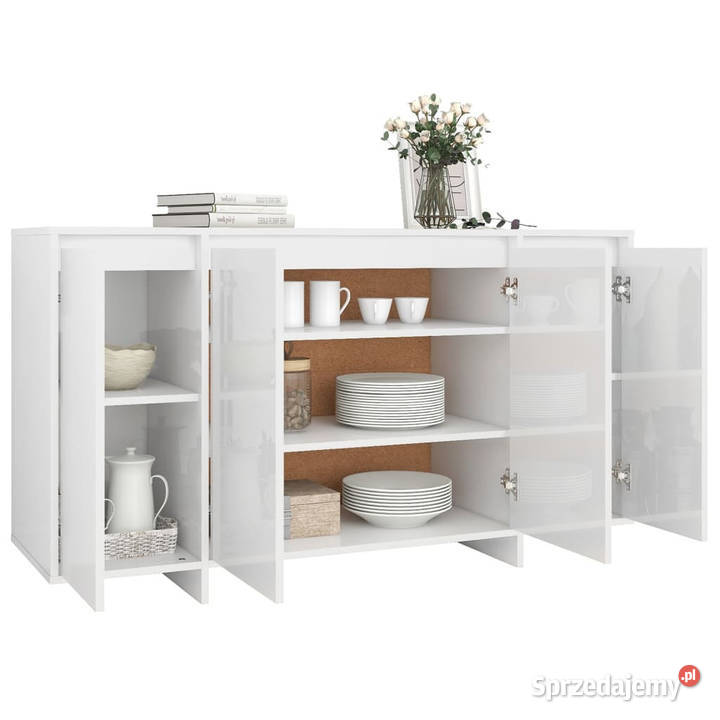 Szafka biała połysk 135x41x75 materiał Warszawa