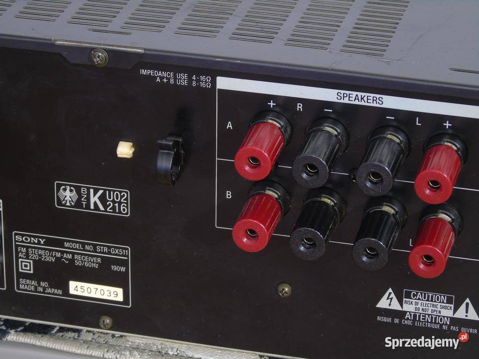 Amplituner Sony STRGX511 RDS mocny i sprawny Jasło sprzedam