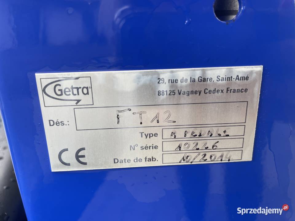 Klipsownica Getra FT12 2014 Rolnictwo Podolszyn Nowy sprzedam