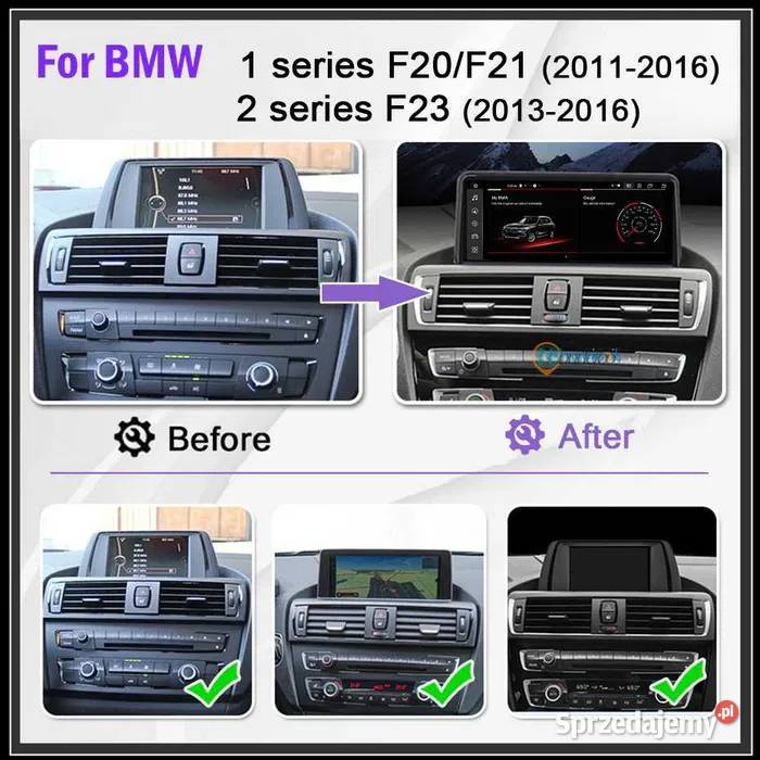 Radio Android 10 BMW F20 F21 F23 wifi Bluetooth