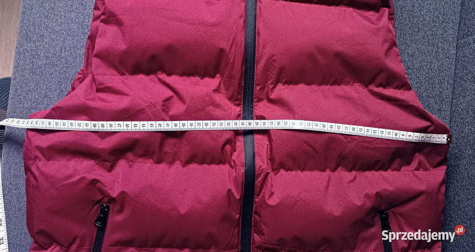 Nowa puchowa kamizelka bordowa M śląskie Gliwice