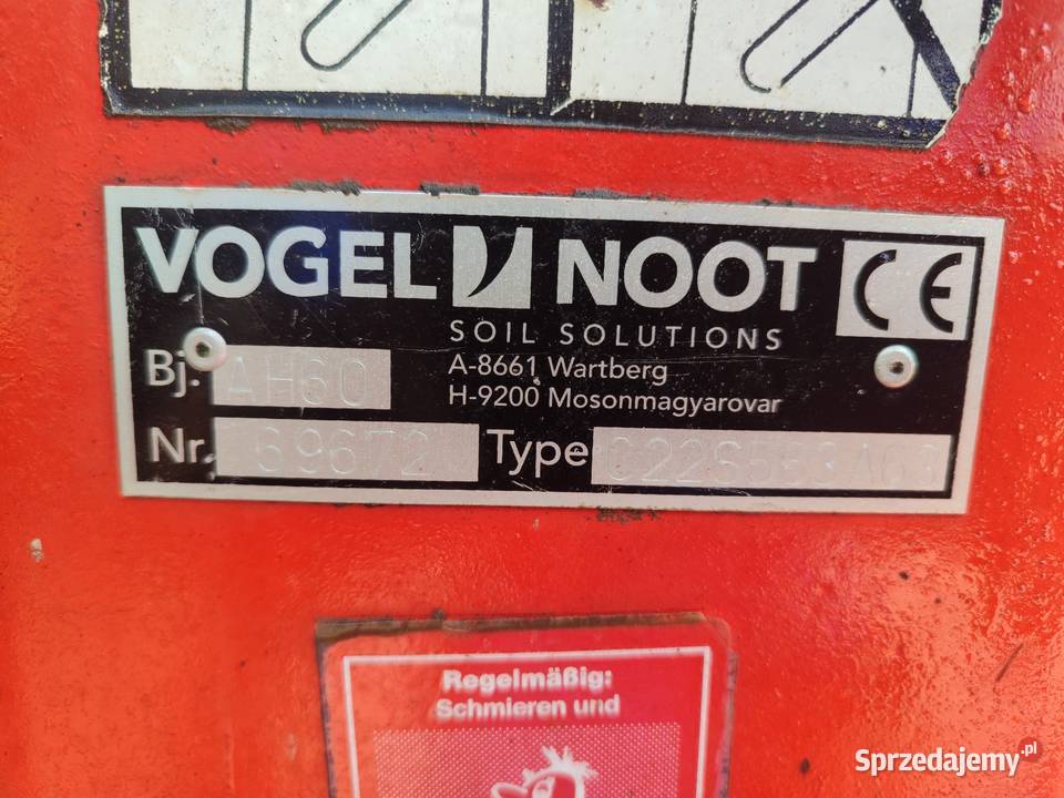 Sprzedam pług VogelNoot M950 Vogel & Noot Łowkowice