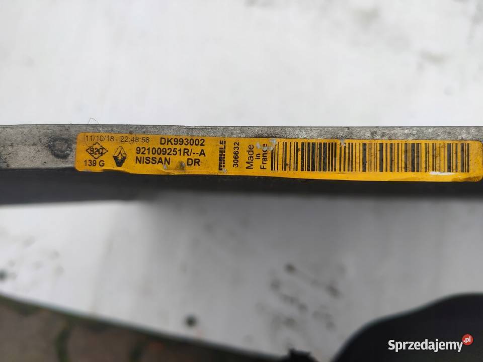 RENAULT NISSAN CHLODNICA KLIMATYZACJI DK993002 Przemęt