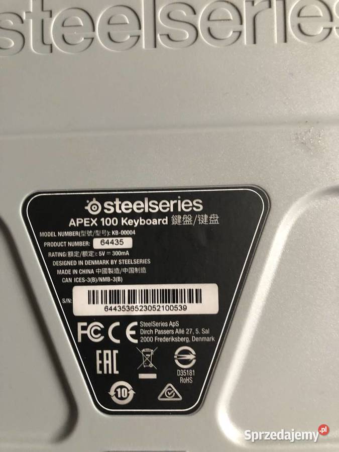 steelseries apex 100 Pozostałe podkarpackie Łańcut