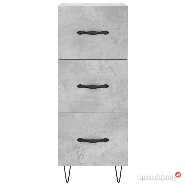 Szafka szarość betonu 345x34x90 materiał Warszawa