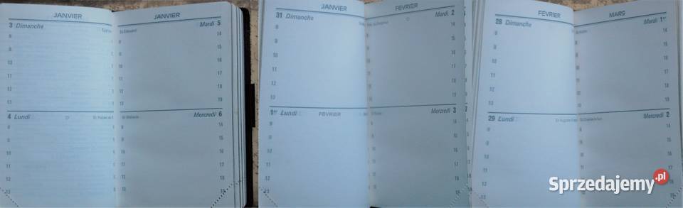 Kalendarz 1988 r z ołówkiem Paryż Francja Lublin