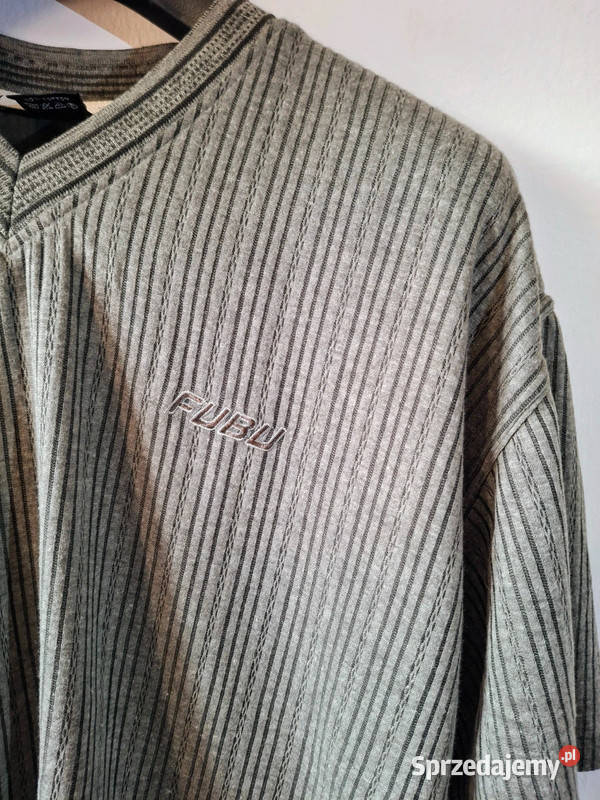 Koszulka Fubu Vintage khaki z paskami klasyka Rozmiar XL lubuskie Zielona Góra