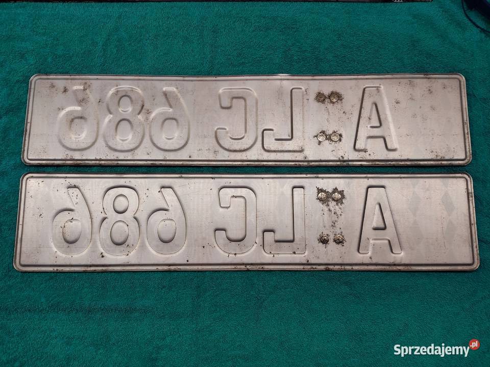 Tablica rejestracyjna Niemcy 2 sztuki ALC686