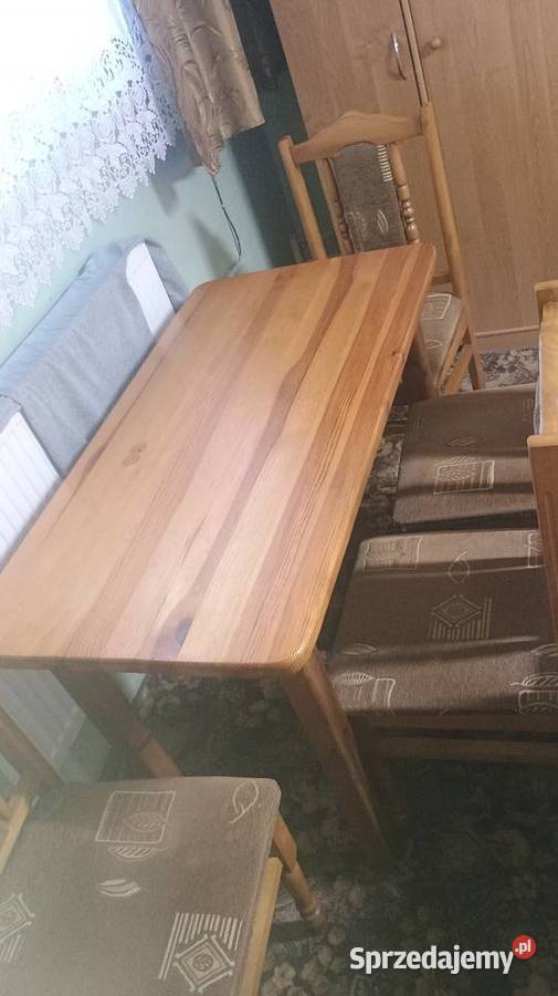 Stółcztery krzesła wyścielane Skała