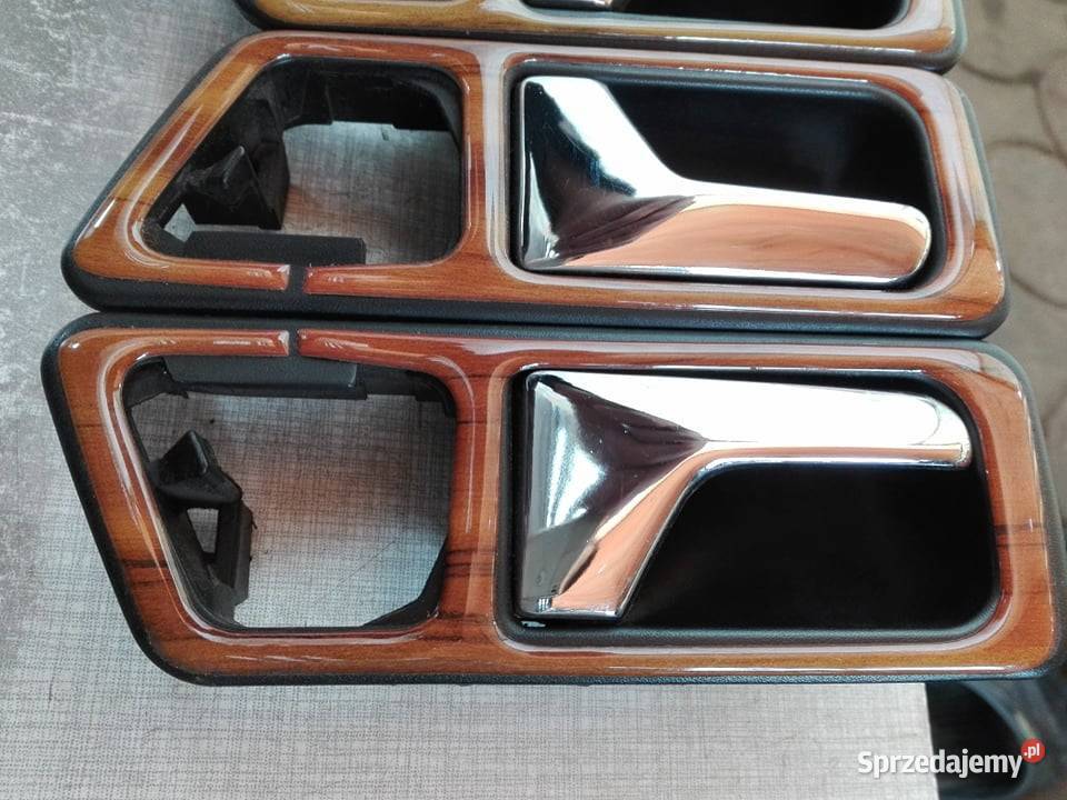 Mercedes 190 W201 klamki wewętrzne okleina wzór