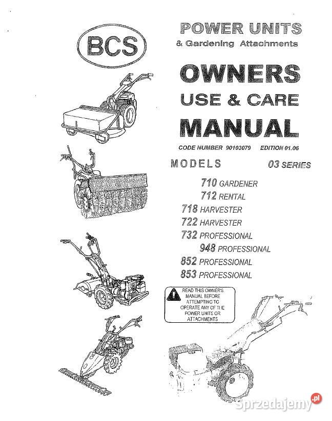 BCS 710 712 718 722 732 948 852 853 instrukcja Kielce