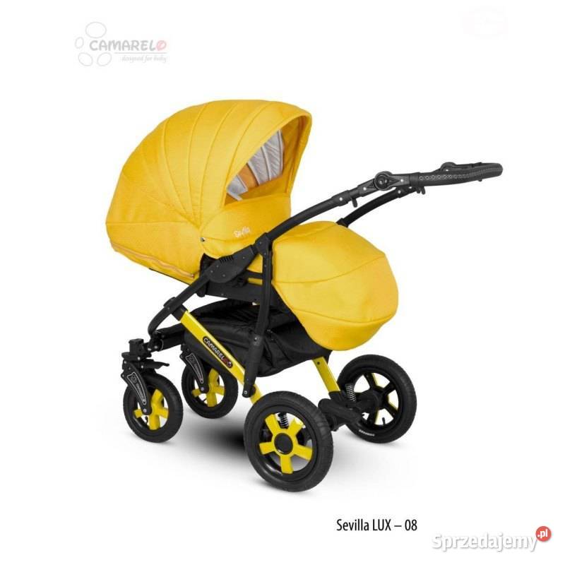 CAMARELO WÓZEK DZIECIĘCY SEVILLA LUX 08 2w1 Pompowane Bielsk Podlaski