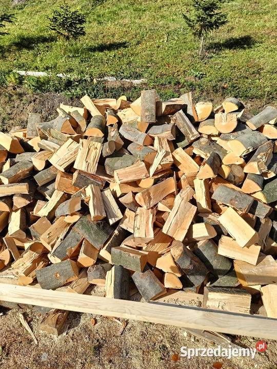Drewno opałowe buk cięte łupane